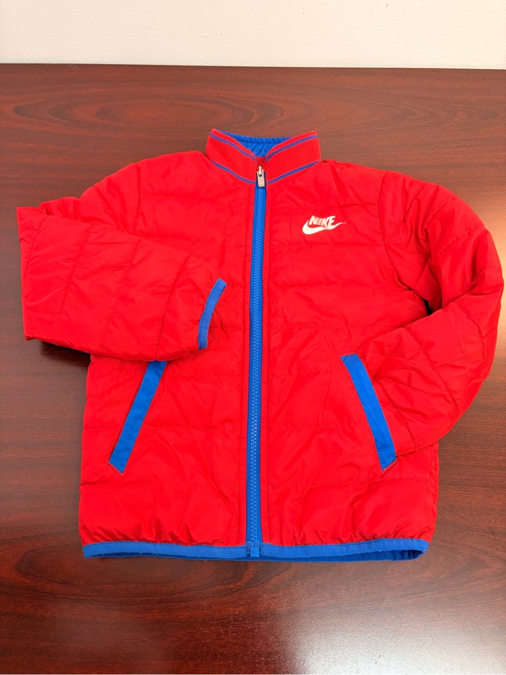 Nike Kids Red Puffer Jacket